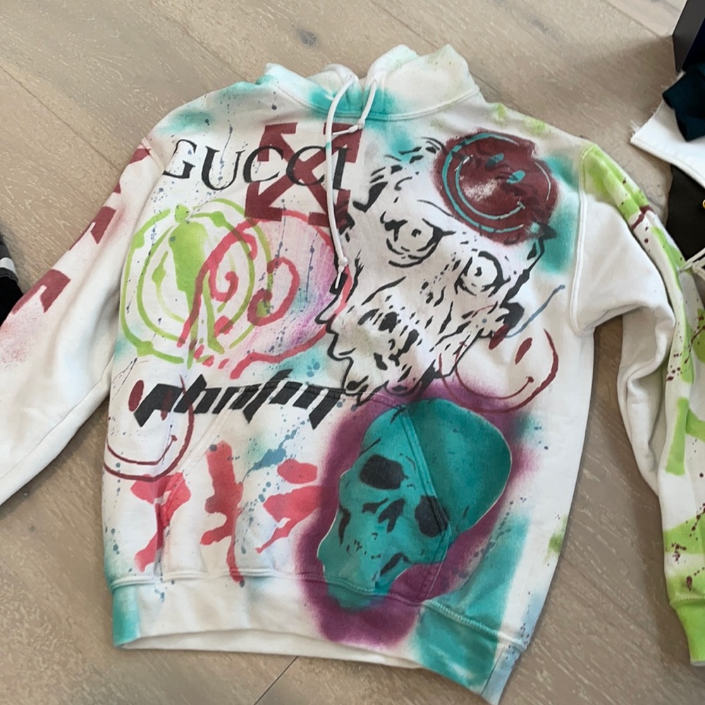 hand painted hoodie